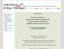Tablet Screenshot of lakelandandbaytherapy.co.uk